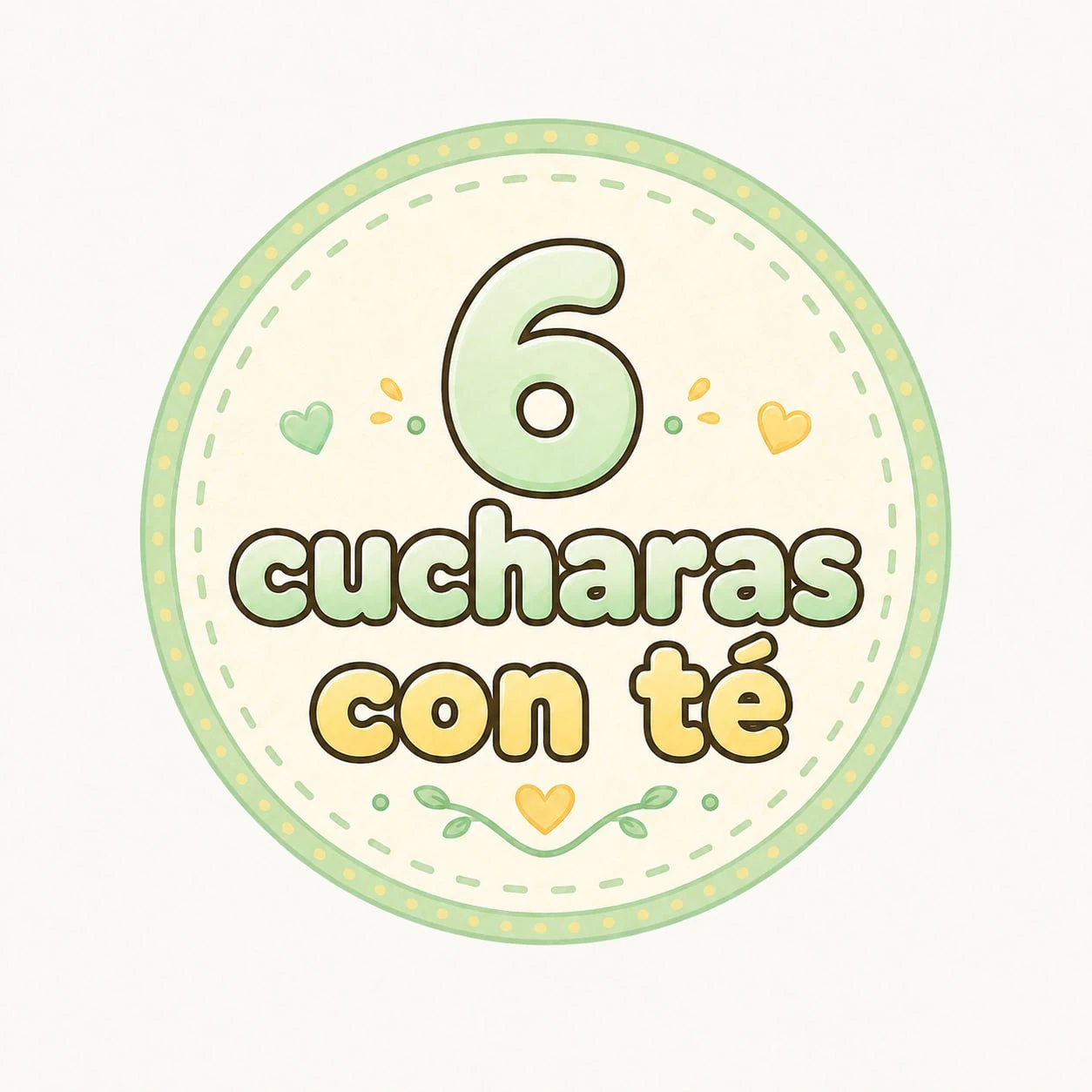 6 cucharas con té