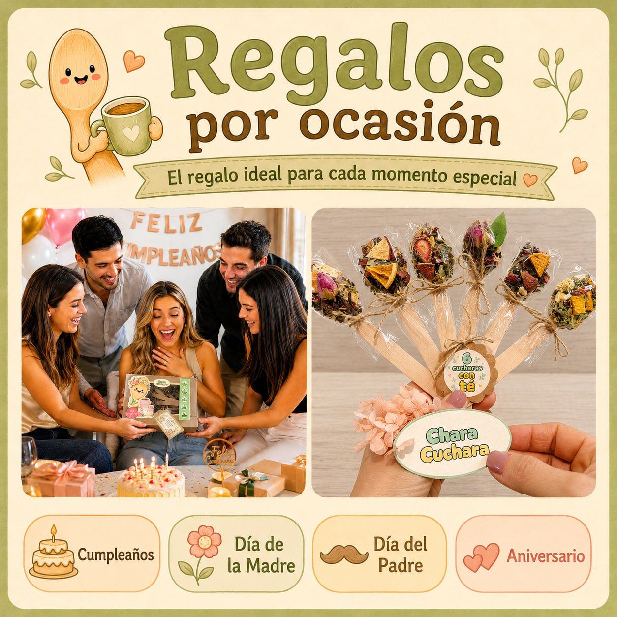 Regalos por ocasión Chara Cuchara