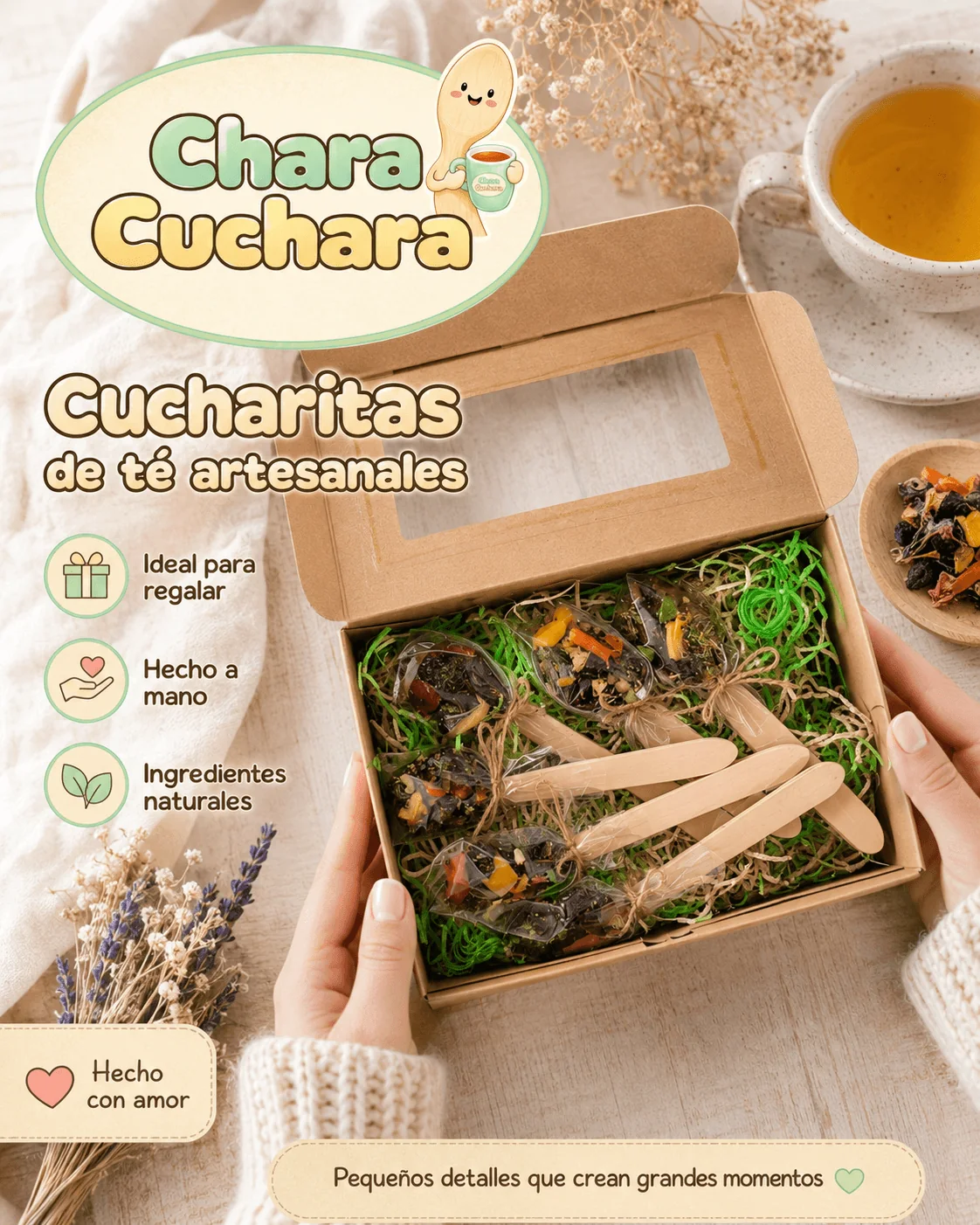 Caja regalo Chara Cuchara con cucharas de té